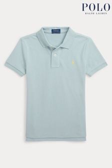 Голубой - Рубашка поло для мальчиков Polo Ralph Lauren Iconic (K94358) | €86 - €99