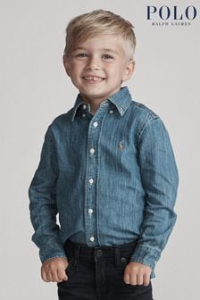 Camisa vaquera azul para niños de Polo Ralph Lauren (K94359) | 106 € - 112 €