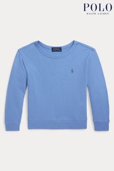 Синий махровый свитшот для мальчиков Polo Ralph Lauren (K94383) | €99 - €105