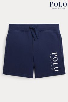 Pantaloni scurți flaușați cu logo pentru băieți Polo Ralph Lauren bleumarin (K94396) | 388 LEI - 448 LEI