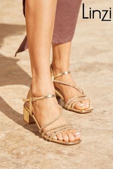 Linzi Gold Riri Diamante Embellished Strappy Heels (K95298) | MYR 216