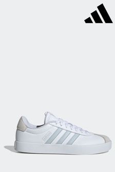 adidas Grey/white VL Court 3.0 Trainers (K95393) | $103