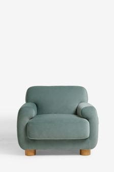 Soft Velvet Slate Teal Blue Chair Jude Armchair (K95666) | €580