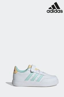 adidas White Kids Breaknet 2.0 Shoes (K95684) | $51