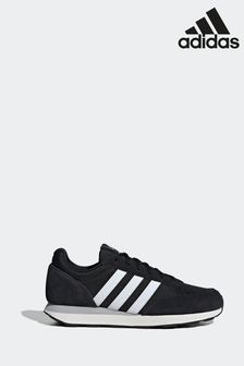 Adidas black flat shoes online