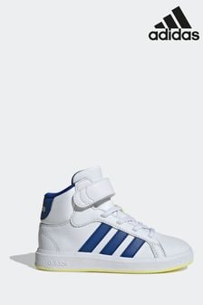 adidas Off White Kids Grand Court Mid Shoes (K95694) | KRW74,700