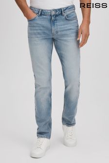 Reiss Light Blue Ordu Slim Fit Washed Jeans (K95896) | AED922