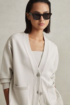 Reiss Harper Chunky Knitted Cardigan