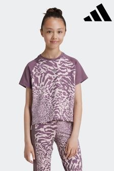 adidas Pink Kids Print T-Shirt (K96238) | $39