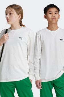 White - Adidas Long Sleeve T-shirt (K96350) | kr370