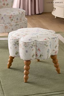 Laura Ashley Wild Meadow Chalk Pink Heydour Stool (K96417) | €125