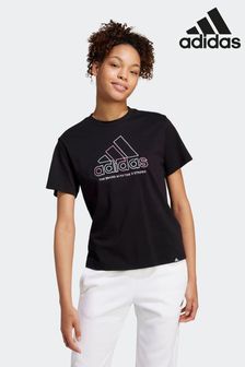 Noir - Adidas 100% Cotton Xpress Logo T-shirt (K96869) | €33