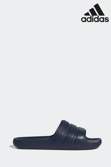adidas Black Adilette Flow Sandals (K97049) | $40