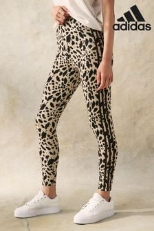 Leopard print stripe leggings shop
