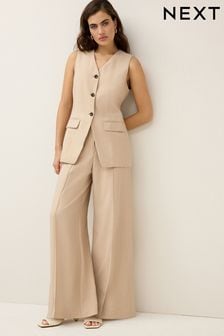 Neutral Tailored Wide Trousers (K97399) | €63