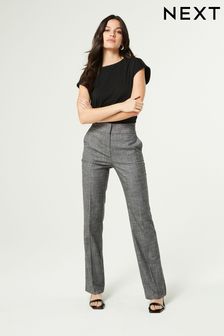 Women s Formal Checked Trousers Taper Checked Trousers Next UAE
