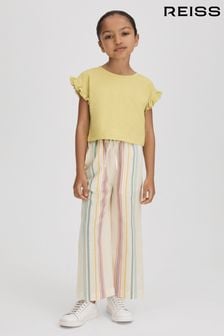 Reiss Multi Cleo 4-9 yrs Linen Drawstring Trousers (K97807) | $80