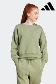 adidas Green ALL SZN Fleece Loose Sweatshirt (K98311) | $69