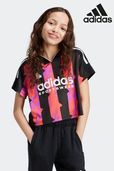 Girls black adidas top best sale