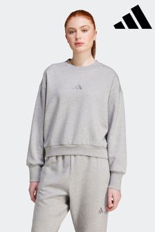 adidas Grey ALL SZN Fleece Loose Sweatshirt (K98328) | OMR21