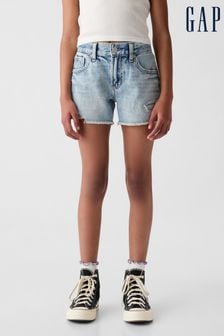 Голубой выбеленный - Gap джинсовые шорты с низкой талией (6-13 лет) (K98616) | €29