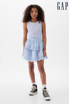 Modrá - Gap Crinkle Gauze Dress (4 – 13 rok.) (K98629) | €43