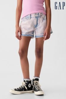 Morado - Pantalones cortos de denim con efecto lavado y talle bajo de Gap (6-13 años) (K98636) | 31 €