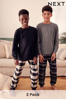 Boys Check Tartan Pyjamas 100cotton Next Kuwait