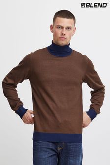 Blend lekki sweter dzianinowy z szerokim kołnierzem (K99146) | 190 zł