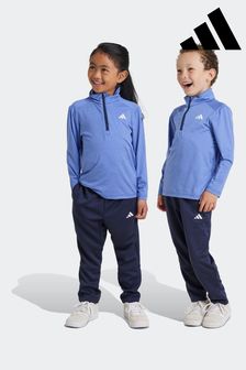 Girls blue adidas tracksuit online