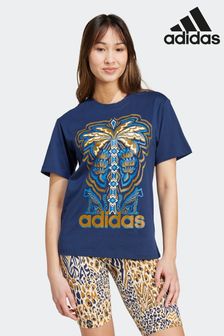adidas Blue Farm Graphic T-Shirt (K99302) | $48