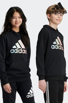 adidas Black Kids Metallic Print Hoodie (K99408) | $51