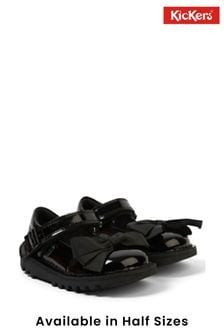 Kickers Black MJ Bow Patent Shoes (K99771) | $89