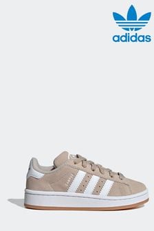 Brązowy - Adidas Originals Kids Green Campus 00s Elastic Lace Shoes (K99956) | 315 zł