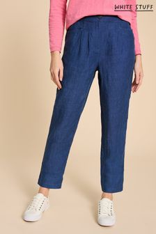 White Stuff Blue Rowena Linen Trousers (K99988) | €87