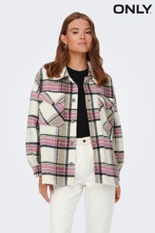 ONLY Pink Check Shacket (L02780) | €28