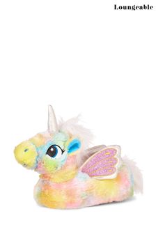 Loungeable Pastel Rainbow Unicorn Novelty Slipper (L05118) | 25 €