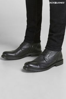 黑色 - Jack & Jones扣飾綁帶靴 (L08109) | HK$655