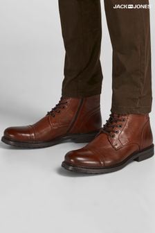 棕色 - Jack & Jones扣飾綁帶靴 (L08112) | HK$655