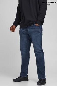 ג'ינס כחול - ג'ינס בגזרה מוצרת של Jack & Jones דגם Glen למידות גדולות (L08956) | ‏182 ₪