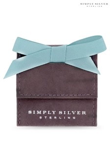 Simply Silver Grey Faux Suede Pouch With Blue Ribbon Tie (L10018) | 5 €