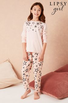 Lipsy Pink Long Sleeve Long Leg Pyjama Set (L11290) | €22.50 - €30