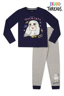 Brand Threads Blue Harry Potter BCI Cotton Pyjamas Ages 7-12yrs (L11882) | DKK113