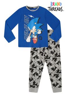 Brand Threads Blue Sonic BCI Cotton Pyjamas Ages 4 12yrs (L13469) | 16 €