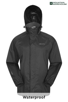 Mountain Warehouse Black Pakka Mens Waterproof Jacket (L16490) | 37 €