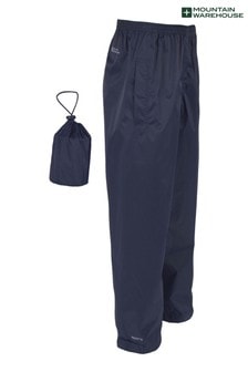 Mountain Warehouse Navy Pakka Mens Waterproof Overtrousers (L16563) | ₪ 73