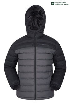 Mountain Warehouse Black and Grey Seasons Mens Padded Jacket (L17668) | 60 €