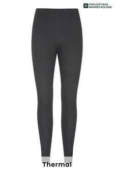 Mountain Warehouse Black Talus Mens Printed Thermal Trousers (L18116) | ₪ 61