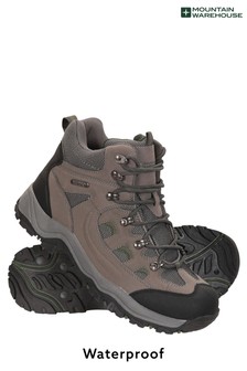 Mountain Warehouse Khaki Adventurer Mens Waterproof Walking Boots (L18264) | ₪ 223