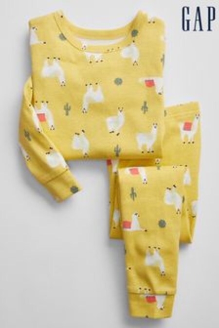 Pijamale din bumbac organic cu Imprimeuri Gap (L18355) | 112 LEI